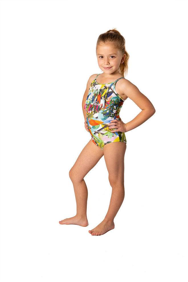 Girls Artistic Fringe Onepiece -Canopy